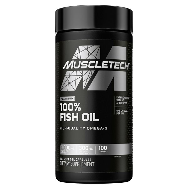 MuscleTech Platinum 100% Omega Fish Oil (100 Softgels)