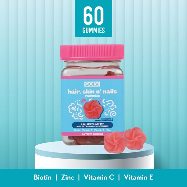 SOLV 3 In 1 Beauty Gummies (60 gummies)