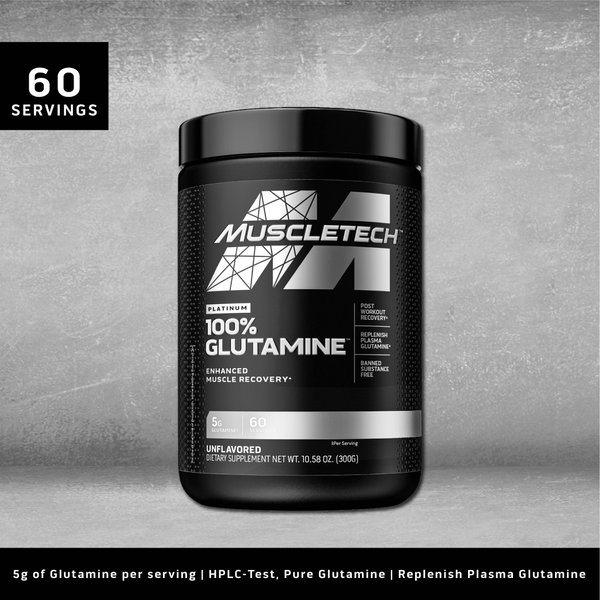 MuscleTech Platinum 100% Glutamine (60 Servings)