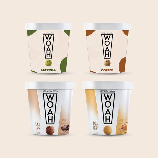 Woah Protein Protein Ice Cream (473ml)