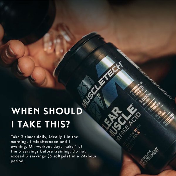 MuscleTech Clear Muscle HMB Free Acid [84s Liquid Softgel]