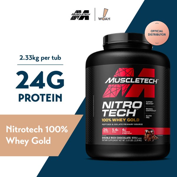 MuscleTech NitroTech 100% Whey Gold (5 lbs)