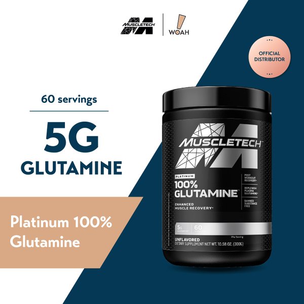 MuscleTech Platinum 100% Glutamine (60 Servings)