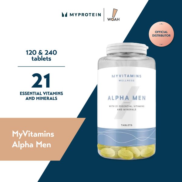 MyProtein MyVitamins Alpha Men Multivitamins (120 / 240 Tablets)