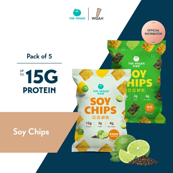 THE VEGAN Protein Soy Chips (Pack of 5)