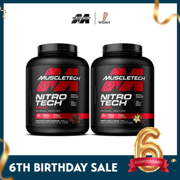 [WOAH 6th Anniversary] MuscleTech Nitrotech Ripped (4lbs)
