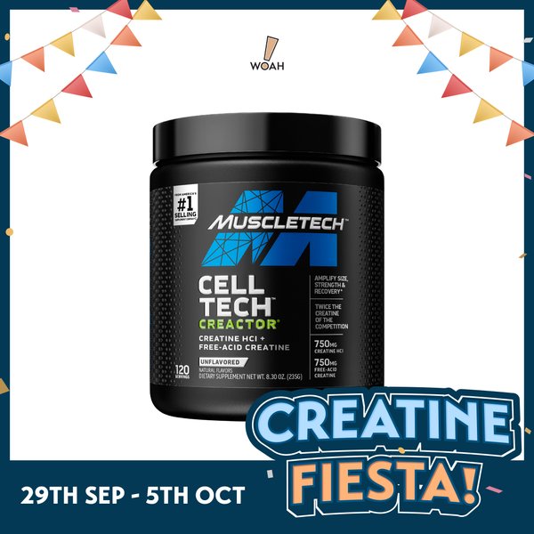 [CREATINE FIESTA] MuscleTech Cell Tech Creactor (264g)