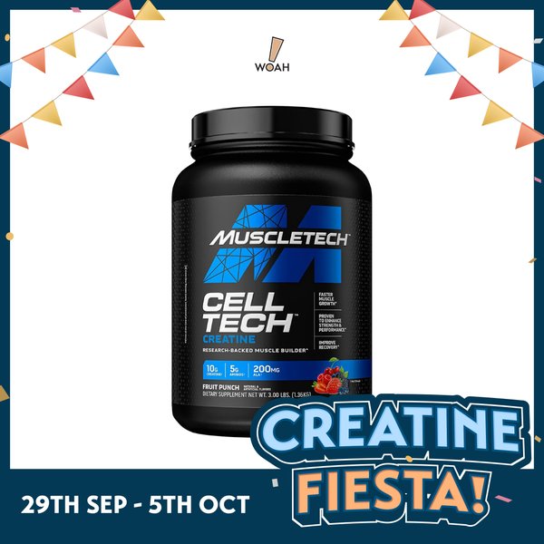 [CREATINE FIESTA] MuscleTech Cell-Tech Creatine (3lbs)