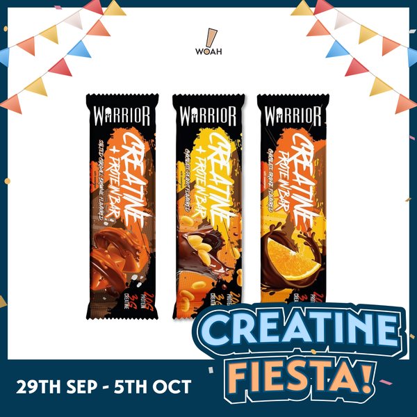 [CREATINE FIESTA] Warrior Creatine Bar (Box of 12)