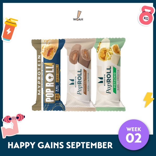 [Happy Gains September - Week 2] MYProtein Pop Rolls Protein Snacks [Box of 12]