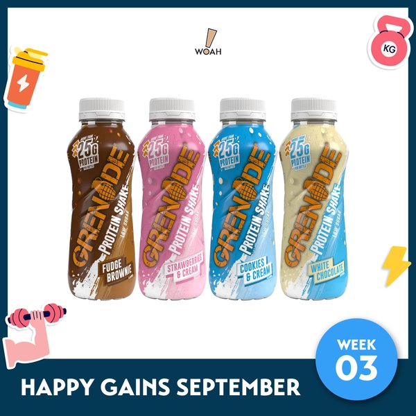 [Happy Gains September - Week 3] Grenade Protein Shakes (Case of 8)