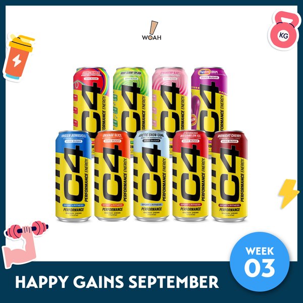 [Happy Gains September - Week 3] Cellucor C4 Energy Carbonated (Case of 12)