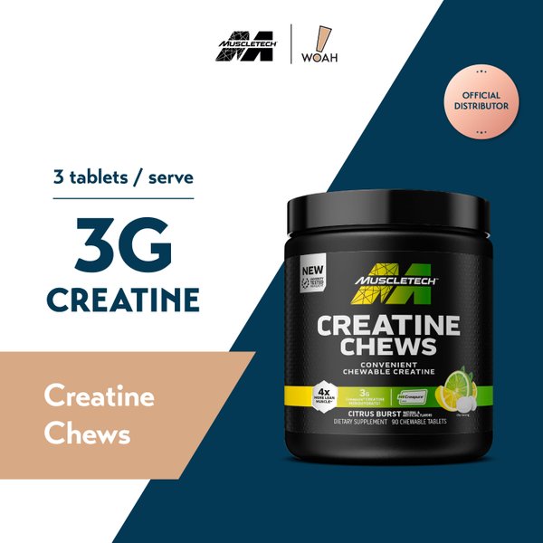 [CREATINE FIESTA] MuscleTech Creatine Chews (90 Tabs)