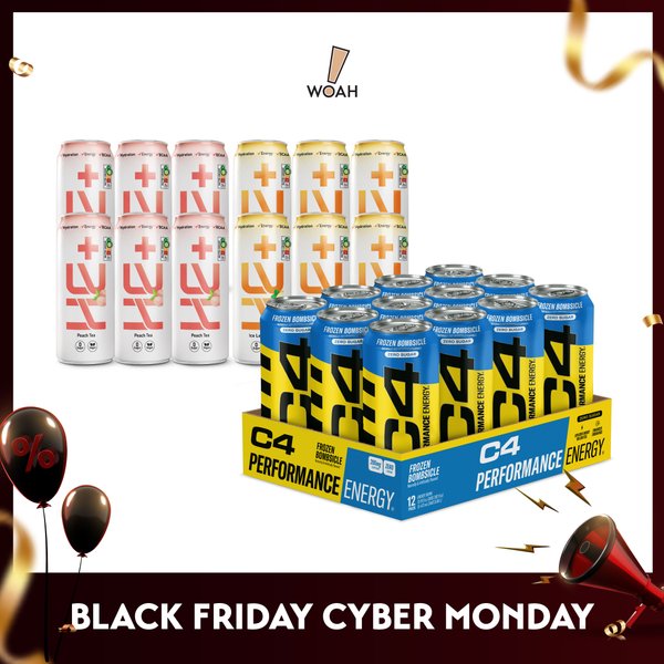 [BLACK FRIDAY CYBER MONDAY] HE+ Energy Plus 320ml (Case of 12) + Cellucor C4 Energy Carbonated (Case of 12)