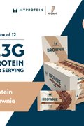 MyProtein Protein Brownie (Box of 12), protein bar, protein snack