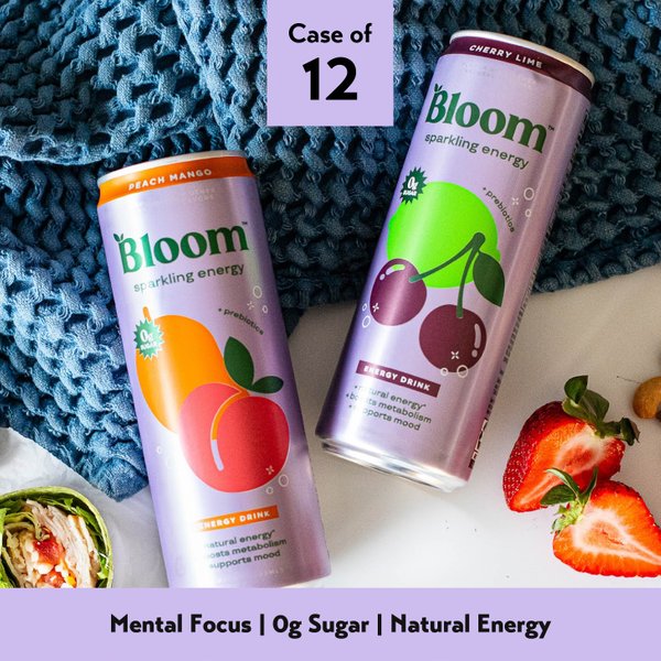 Bloom Sparkling Energy Drink 354ml (Case of 6 / 12)