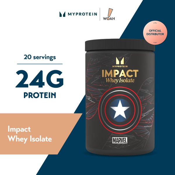 [Limited MARVEL Edition] MyProtein Impact Whey Isolate 500g (20 Servings) Captain America (EXP0626)