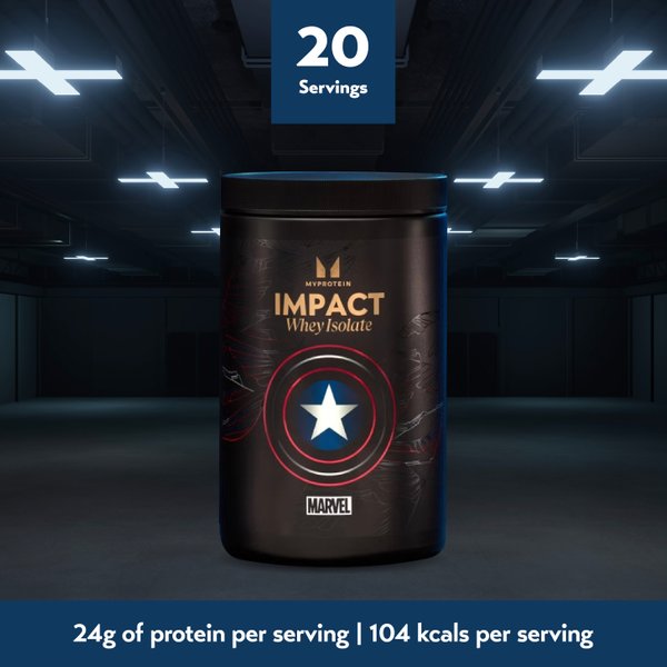 [Limited MARVEL Edition] MyProtein Impact Whey Isolate 500g (20 Servings) Captain America (EXP0626)