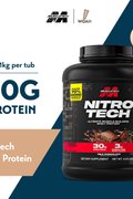 MuscleTech NitroTech (3.97lbs), protein powder, bcaa, creatine, build muscle