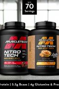 MuscleTech NitroTech 100% Whey Gold (5 lbs), whey isolate, protein powder, build muscle