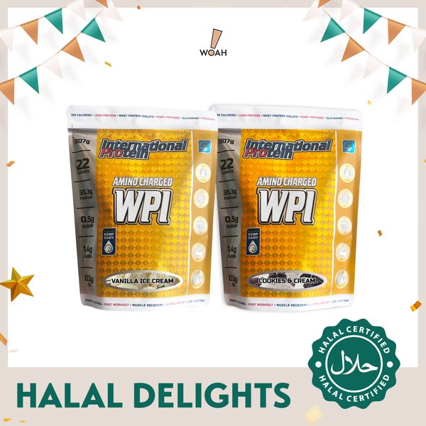 [Halal Delights] International Protein Amino Charged WPI (2lbs) x2