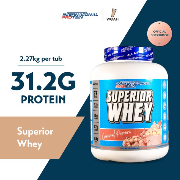 [Halal Delights] International Protein Superior Whey (2.27kg) x2