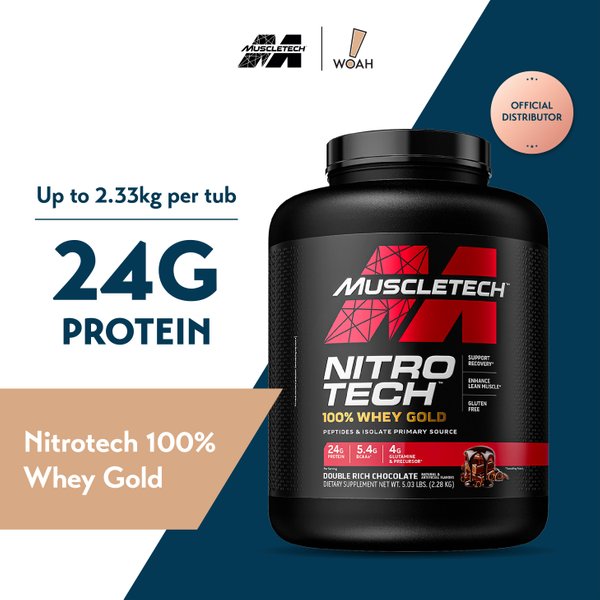 MuscleTech NitroTech 100% Whey Gold (5 lbs)
