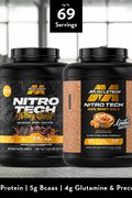 MuscleTech NitroTech 100% Whey Gold (5 lbs), whey isolate, protein powder, build muscle