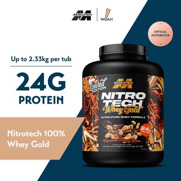 MuscleTech NitroTech 100% Whey Gold (5 lbs)