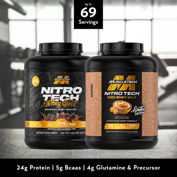 MuscleTech NitroTech 100% Whey Gold (5 lbs)